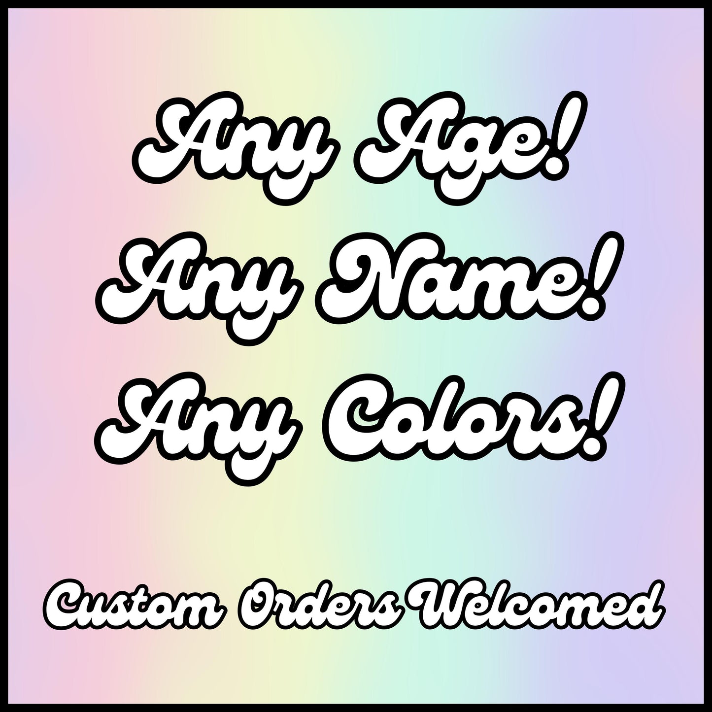 Personalized Happy Birthday Cake Topper | White Glitter Party Decoration & Centerpiece