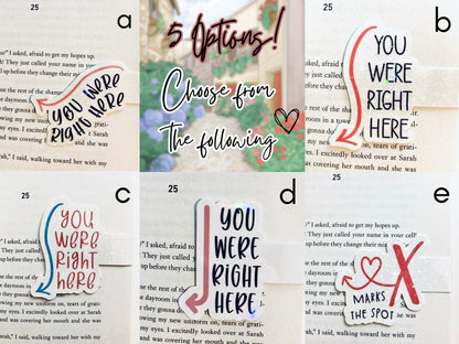 You Were Right Here Magnetic Bookmark | Book Lover Gift