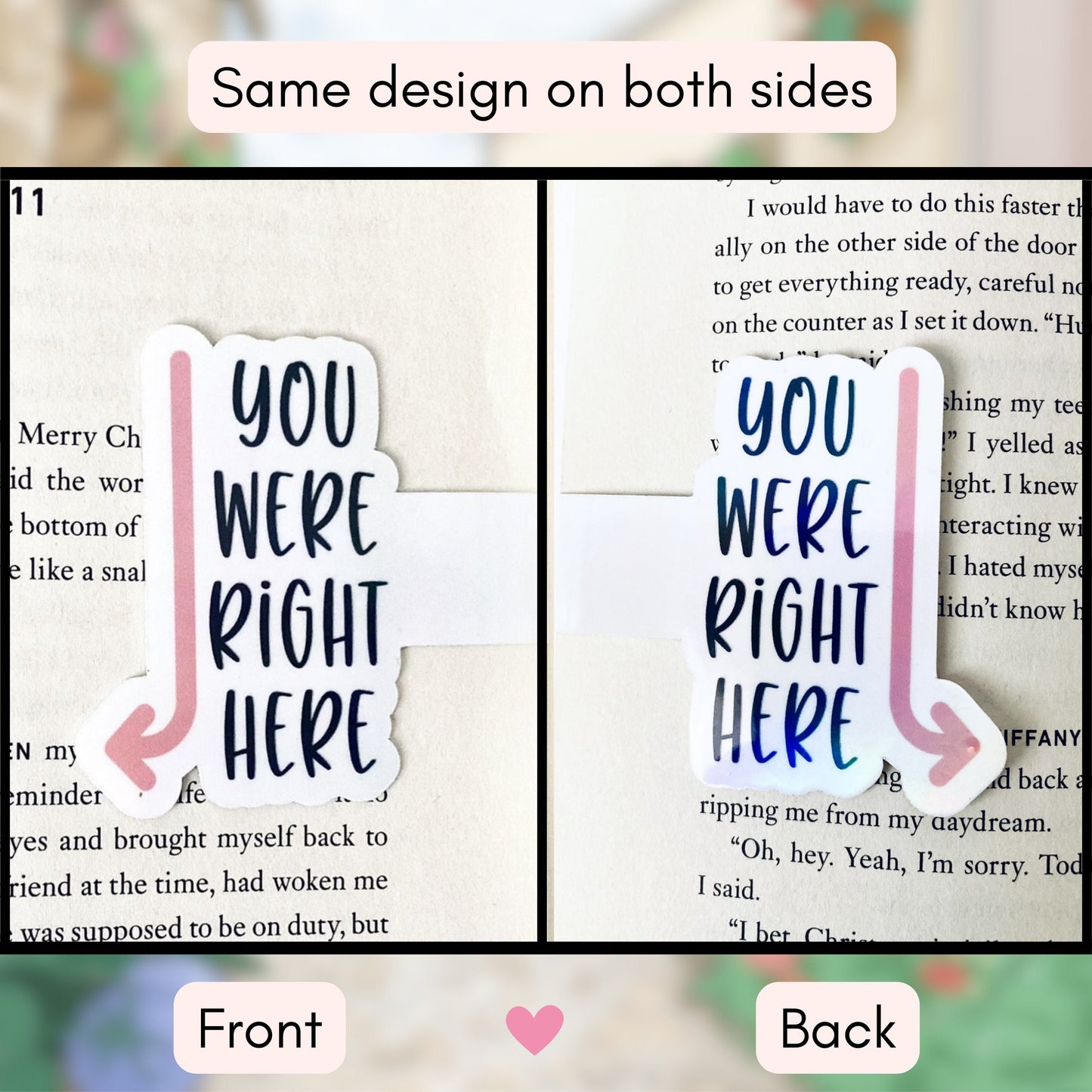 You Were Right Here Magnetic Bookmark | Book Lover Gift