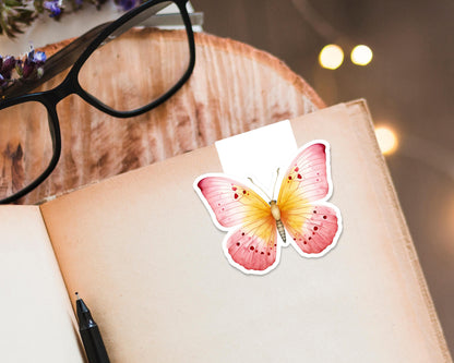 Double Sided Butterfly Magnetic Bookmark