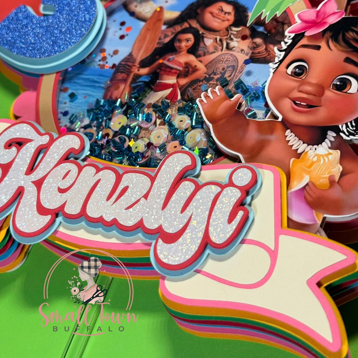 Moana Inspired Birthday Cake Topper