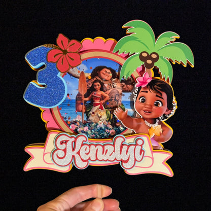 Moana Inspired Birthday Cake Topper