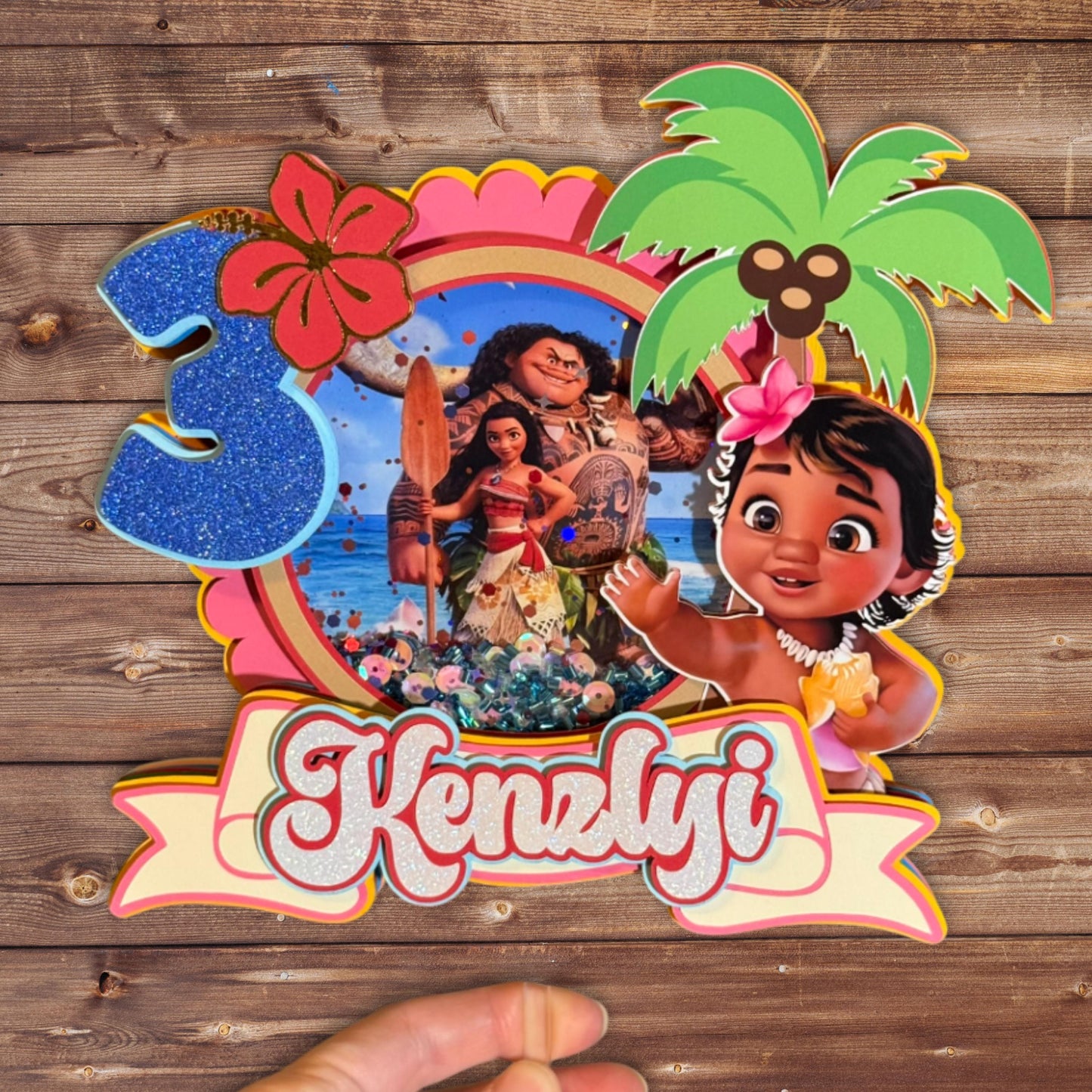 Moana Inspired Birthday Cake Topper